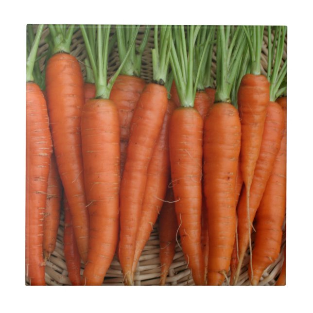 Garden Fresh Heirloom Carrots Tile (Front)