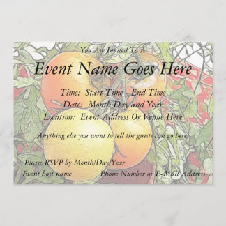 Garden Fresh Heirloom Tomatoes Invitation