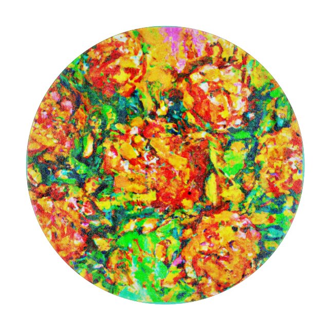 Garden Fresh Patterns Art Cutting Board (Front)