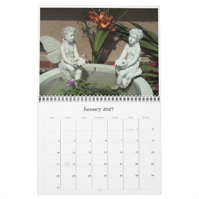 Garden friends calendar (Jan 2027)