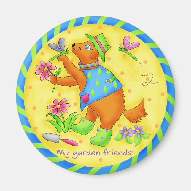 Garden Friends Magnet (Front)