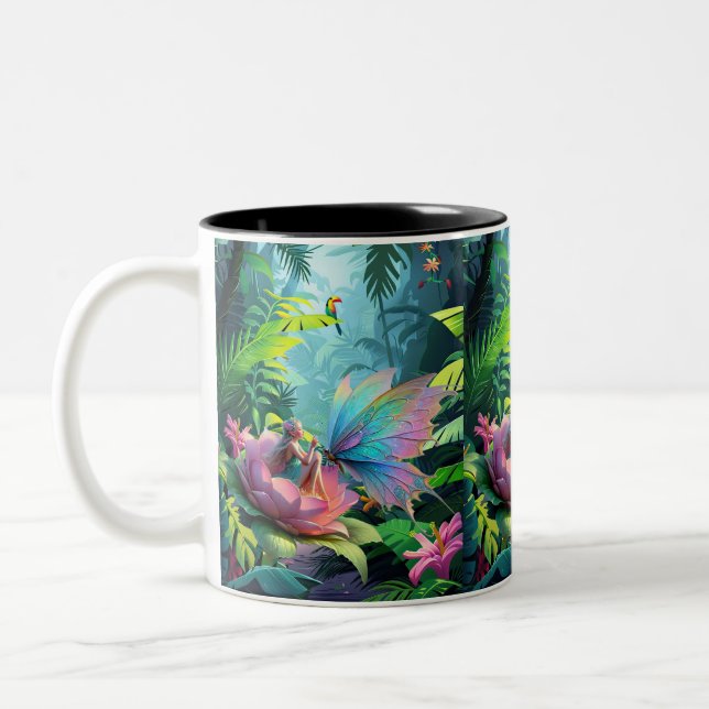 Garden Friends Two-Tone Coffee Mug (Left)