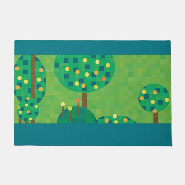Garden fruit trees doormat (Front)