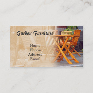 Garden Furniture Business Card