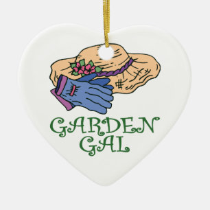 Garden Gal, Gardener's Ceramic Tree Decoration