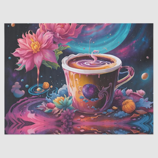 Garden Galaxy Coffee Tissue Paper (Front)