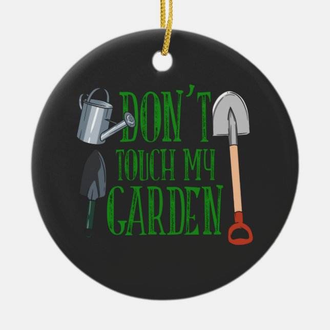 Garden Gardener Gardening Ceramic Tree Decoration (Front)
