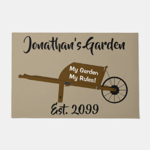 Garden Gardening Gardener Landscaping Wheelbarrow Doormat