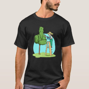 Garden Gardening Tree Middle Finger Prune Trees Ga T-Shirt