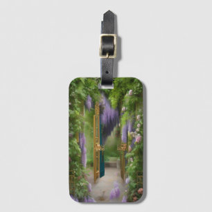 Garden Gate and Wisteria Luggage Tag