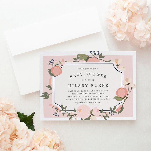 Garden Gate Baby Shower Invitation | Blush (Creator Uploaded)