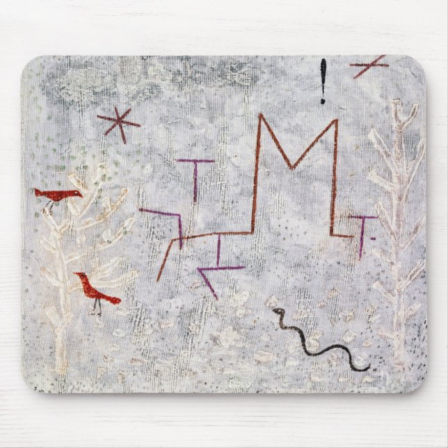 Garden gate K (1932) by paul klee Mouse Pad (Front)