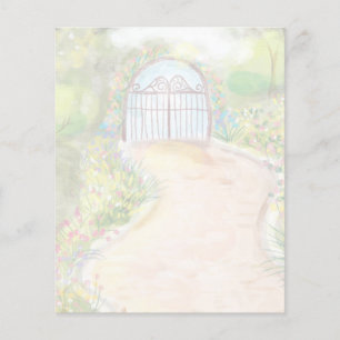Garden gate scrapbook paper