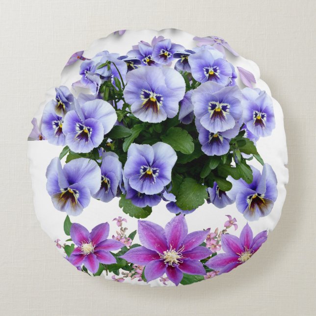 Garden Gathering Round Cushion (Front)