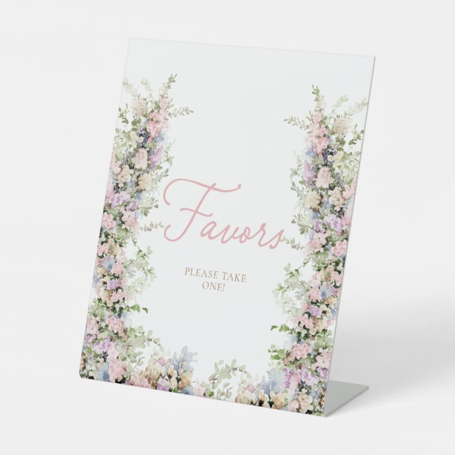 Garden Girl Baby Shower Favours Sign (Front)