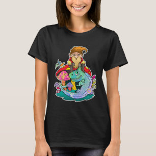 Garden Gnome Chameleon Outdoor Gnomes Adventure Co T-Shirt