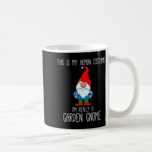Garden Gnome Costume, Halloween, This Is My Human Coffee Mug