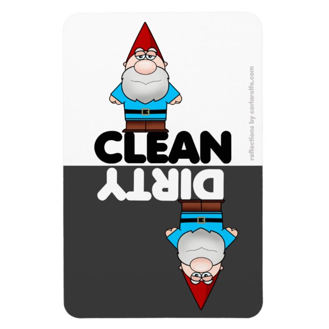 Garden Gnome Dishwasher Magnet (Vertical)