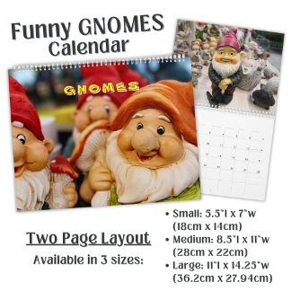 Garden Gnome Fun Photo -  Calendar
