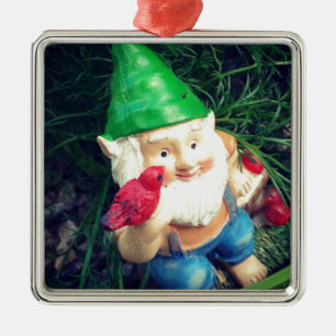 Garden Gnome in my Chamomile#inmygarden Metal Tree Decoration