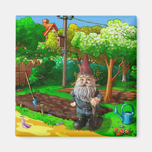 Garden Gnome Magnet