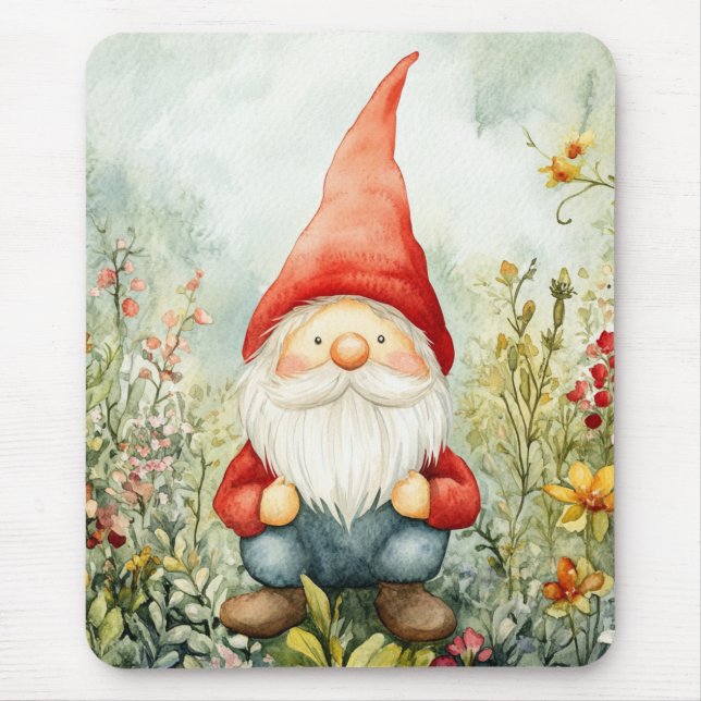 Garden Gnome Mouse Pad (Front)