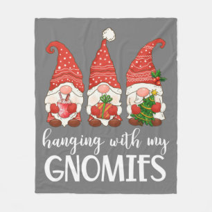 Garden Gnome Pyjamas Christmas - Hanging With My Fleece Blanket