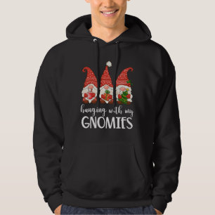 Garden Gnome Pyjamas Christmas Hanging With My Gno Hoodie