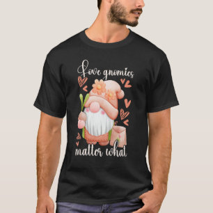 Garden gnome with onion  garden  gnome  hearts T-Shirt