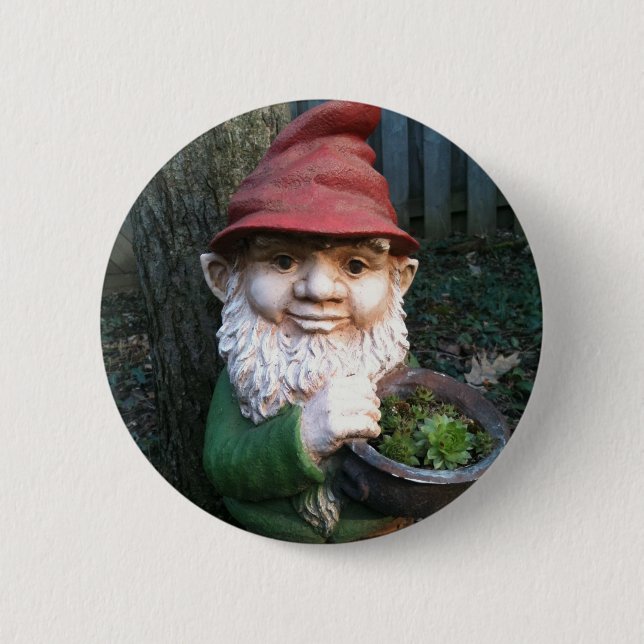 Garden Gnomes 6 Cm Round Badge (Front)