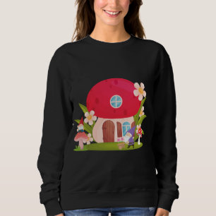 Garden Gnomes and Mushroom House Sweatshirt
