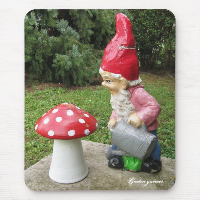 Garden gnomes mouse pad (Front)