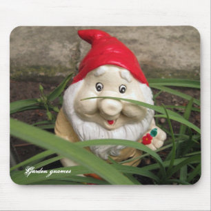 Garden gnomes mouse pad