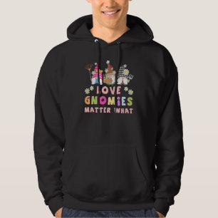 Garden gnomes small garden designers colorful fo hoodie