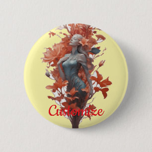 Garden Goddess Blossom Thunder_Cove 6 Cm Round Badge