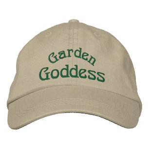 Garden Goddess Funny Embroidered Hat