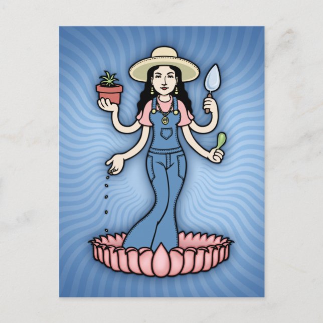 Garden Goddess Postcard (Front)