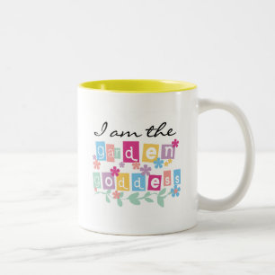Garden Goddess Tshirts and Gifts Two-Tone Coffee Mug