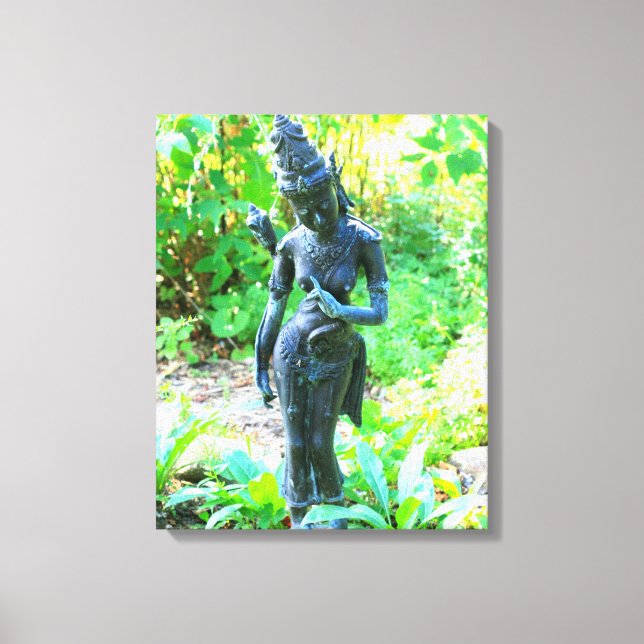 garden goddess wrapped canvas (Front)