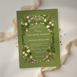 Garden Green Enchanted Backyard Floral Wedding