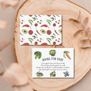 Garden Green Vintage Locally Grown Books For Baby Enclosure Card