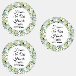 Garden Greenery Leaves Funeral Adhesive/Waterproof