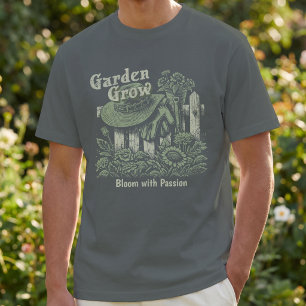 Garden grow – Bloom with Passion Vintage Gardening T-Shirt