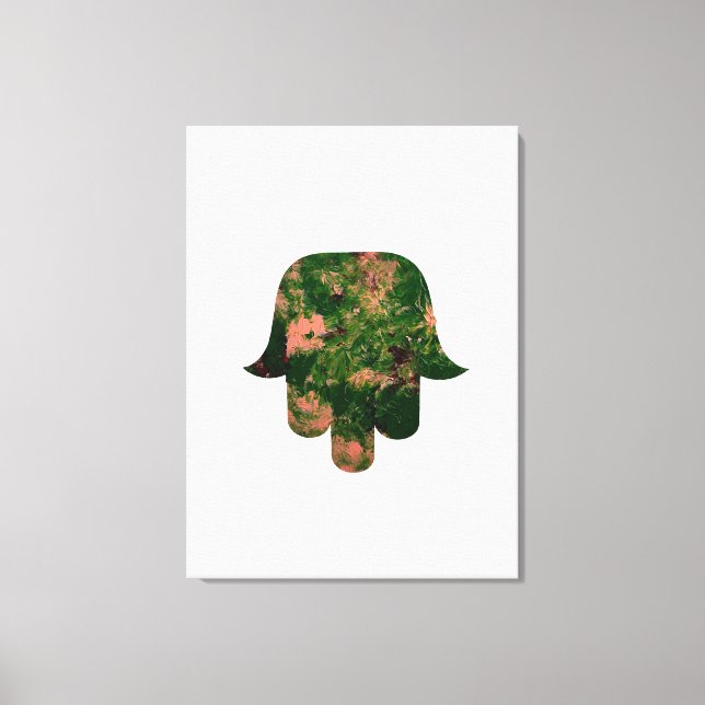 Garden Hamsa Balloon Painting Studio Art  Canvas Print (Front)