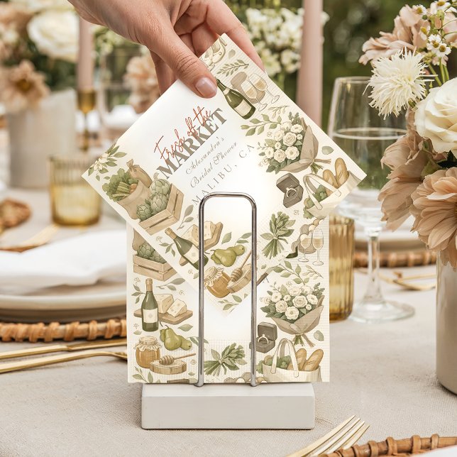Garden Harvest Market Bridal Shower Napkin (Creator Uploaded)