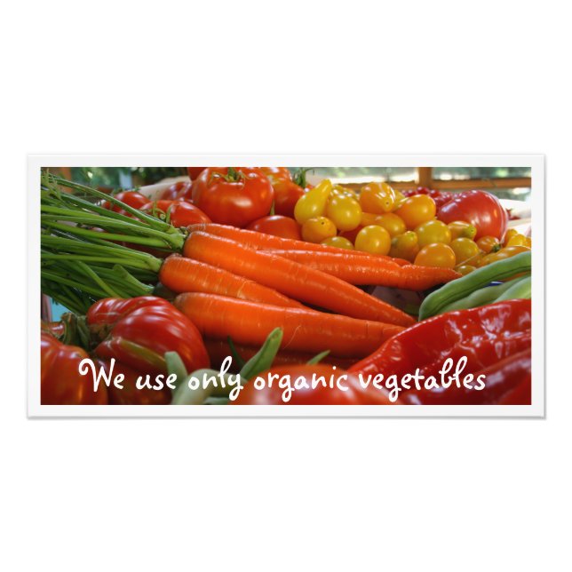 Garden Harvest Vegetables Photo Print (Front)