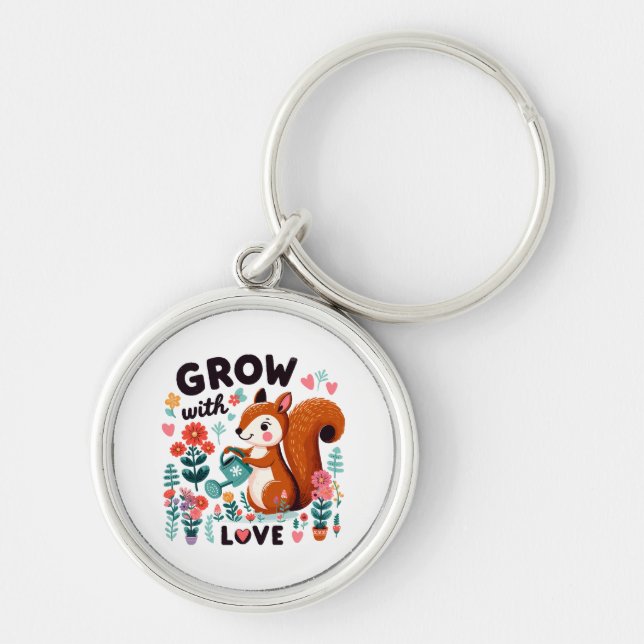 Garden Heartbeat Key Ring (Front)