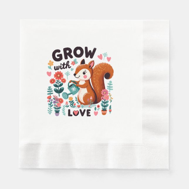Garden Heartbeat Napkin (Front)