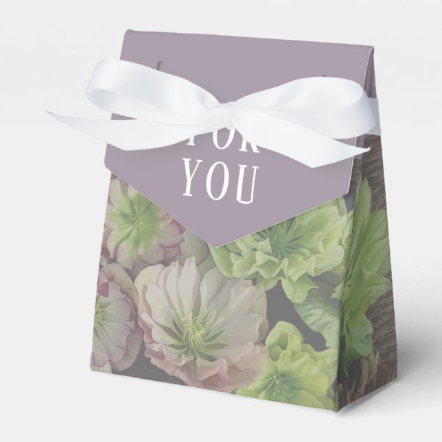 Garden Hellebore Favour Box (Front Side)