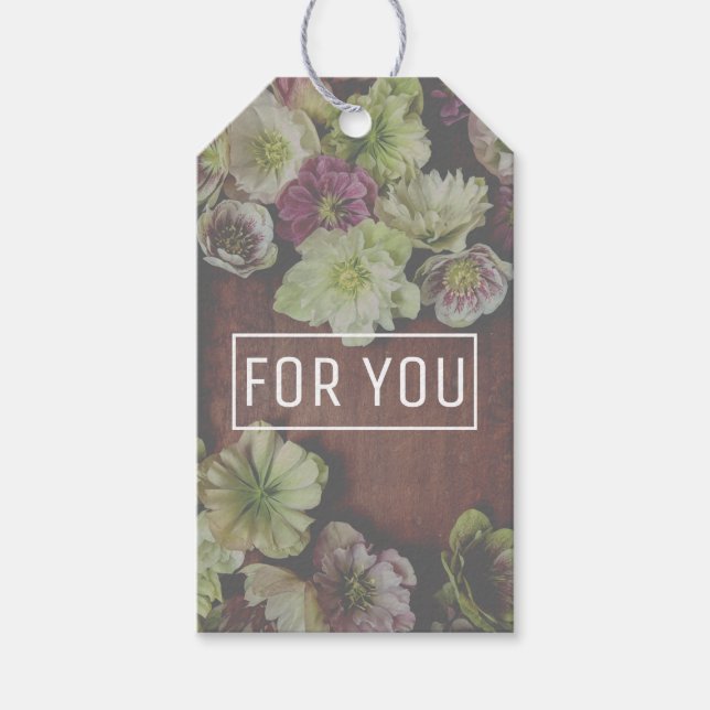 Garden Hellebore Gift Tag (Front)
